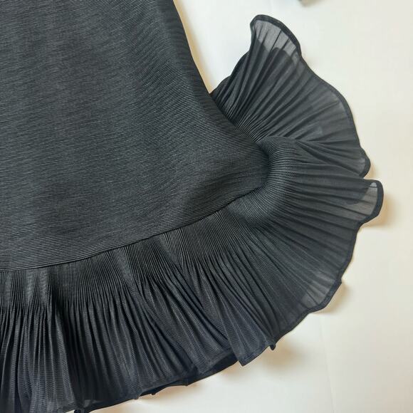 Nabisplace Chloe Pleated Ruffle Black Dress NWT - Picture 5 of 9